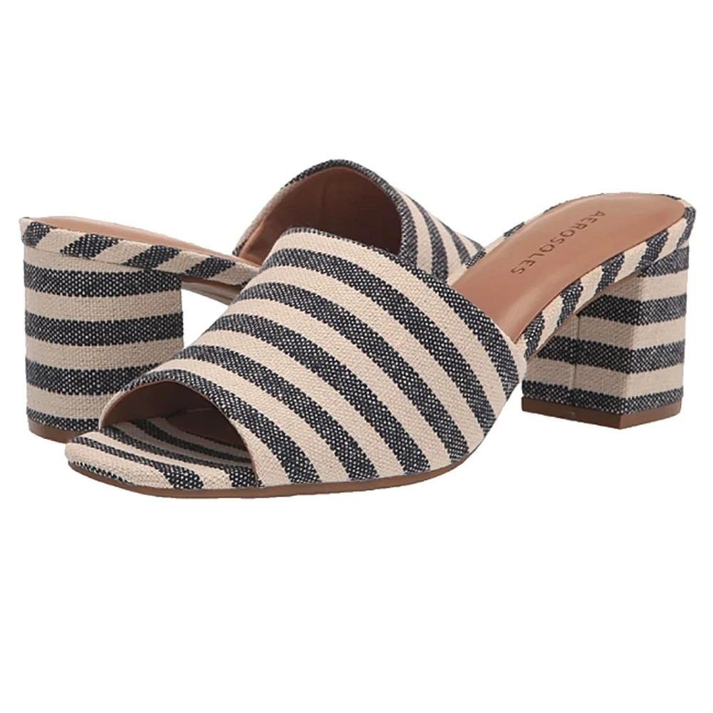 New w/Box Aerosoles Entree Block Heeled Mule Sandals Size 8.5 - Picture 8 of 8